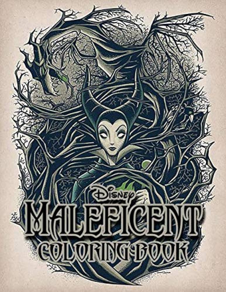 Maleficent coloring book great for encouraging creativity perfect gift for kids and adults that love aurora maleficent with over coloring pages in high