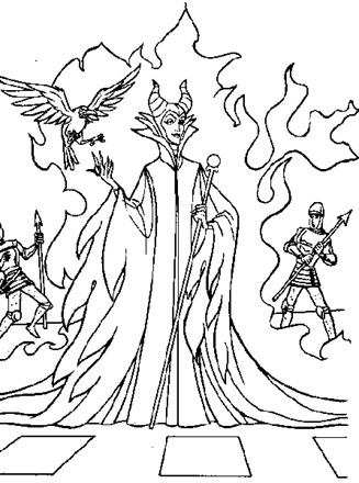 Sleeping beauty coloring page