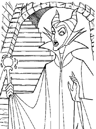 Sleeping beauty coloring page