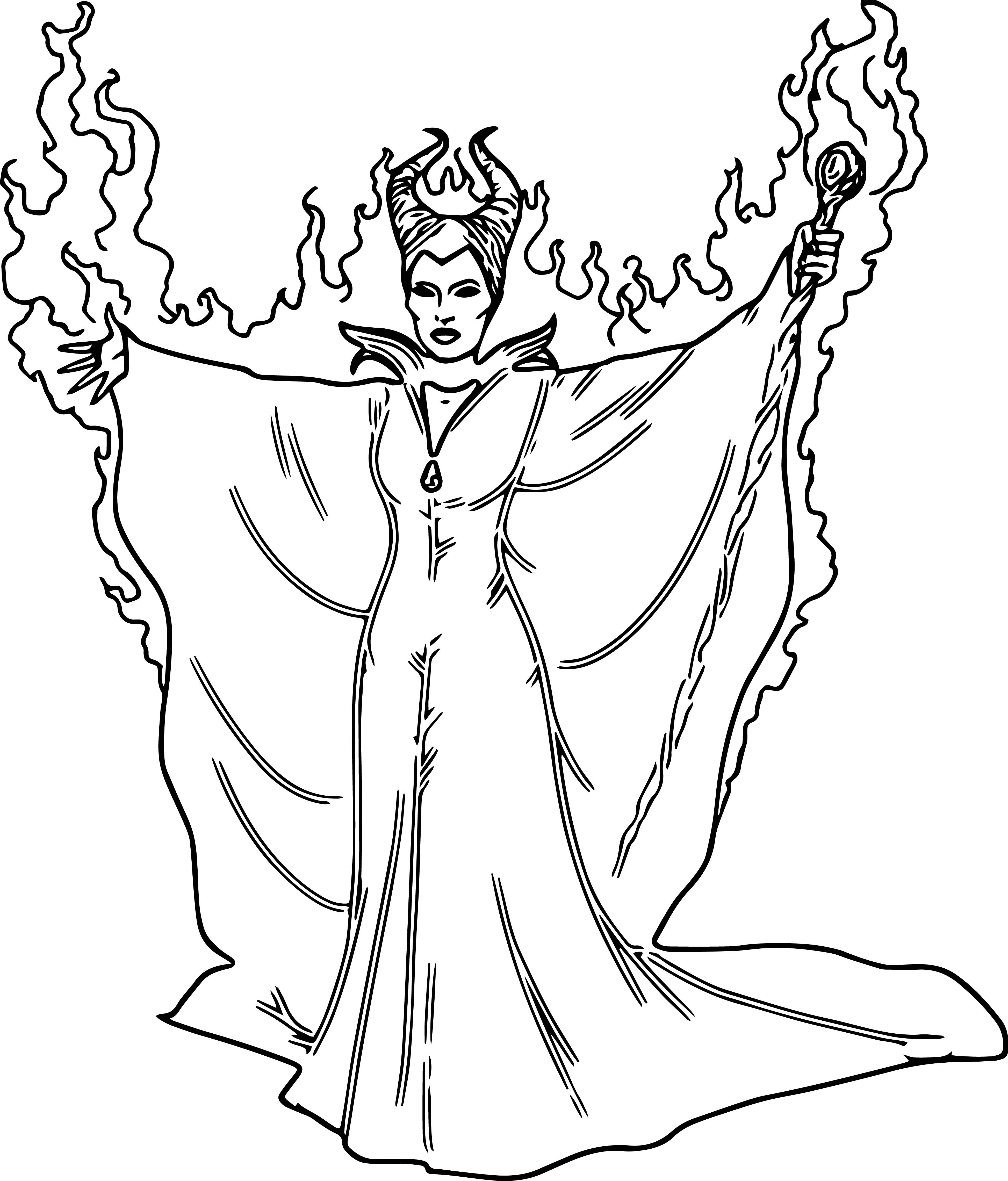 Disney maleficent coloring pages