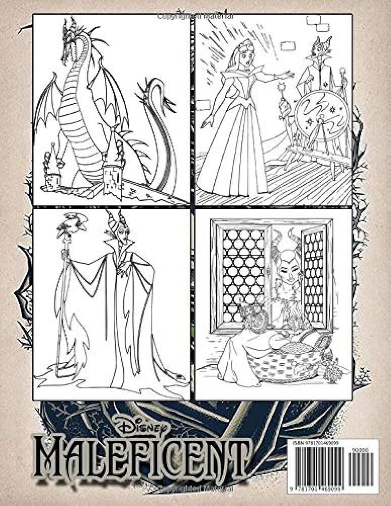 Maleficent coloring book great for encouraging creativity perfect gift for kids and adults that love aurora maleficent with over coloring pages in high