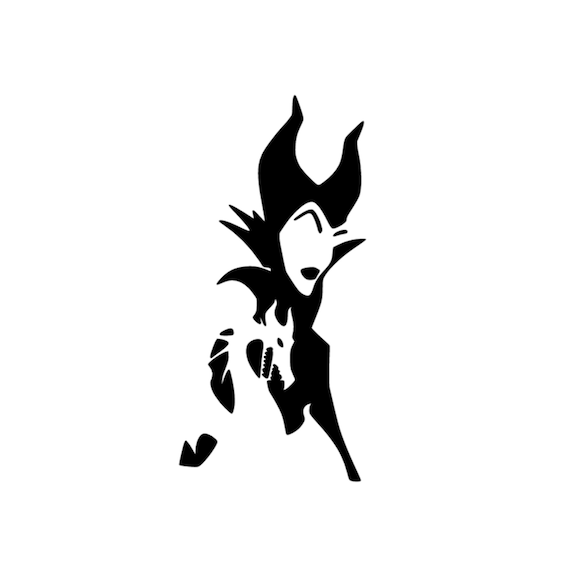 Maleficent and dragon silhouette decal maleficent decal disney maleficent sticker disney villains sticker sleeping beauty decal