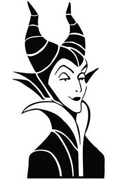 Image result for maleficent in heat transfer vinyl disney stencils silhouette cameo disney disney silhouettes