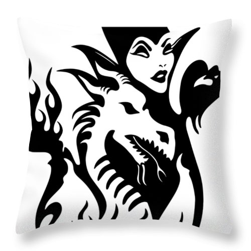 Maleficents dragon throw pillow by daniella koontz