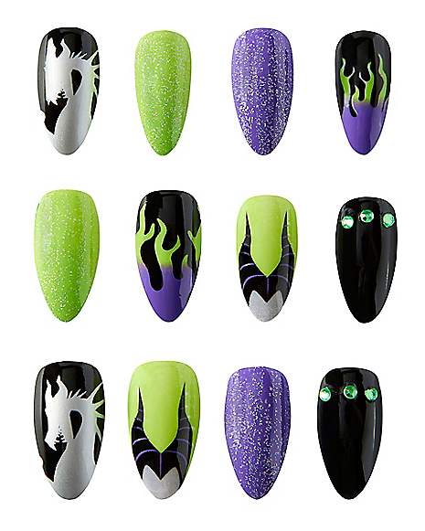 Maleficent press on nails