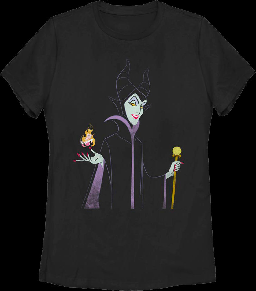 Womens retro maleficent sleeping beauty shirt