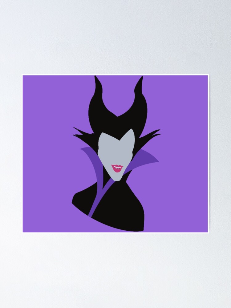 Minimalist maleficent poster for sale by disspooks