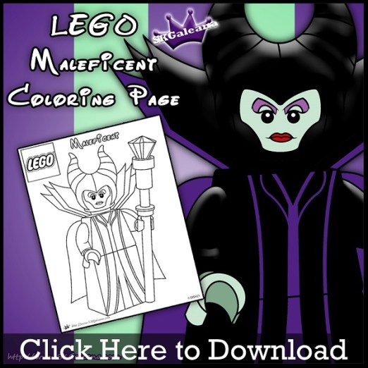 Free lego maleficent printable coloring page â