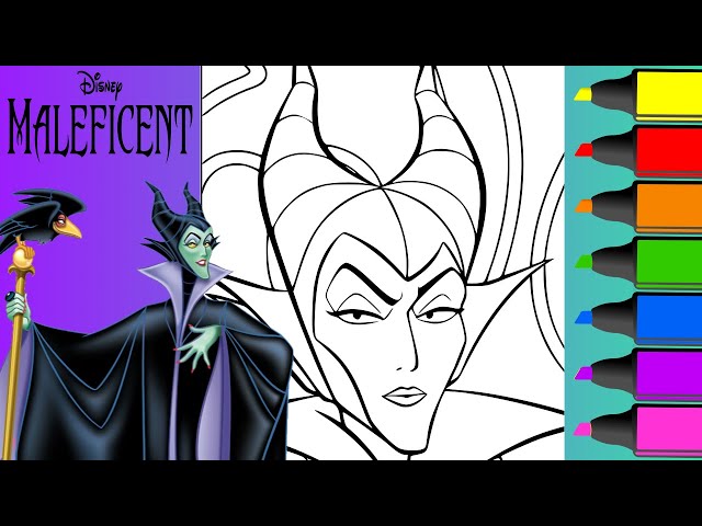 Coloring aleficent disney princess coloring page for kids