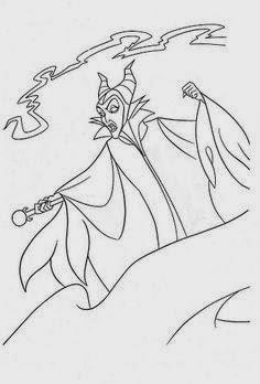 Disney movie princesses maleficent free printable coloring pages