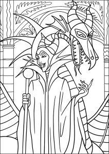 Witch coloring pages for children