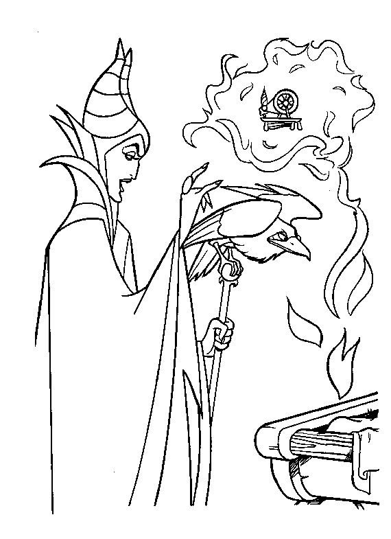 Sleeping beauty coloring pages