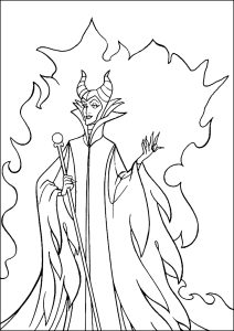 Witch coloring pages for children