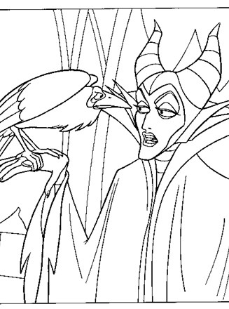 Sleeping beauty coloring page