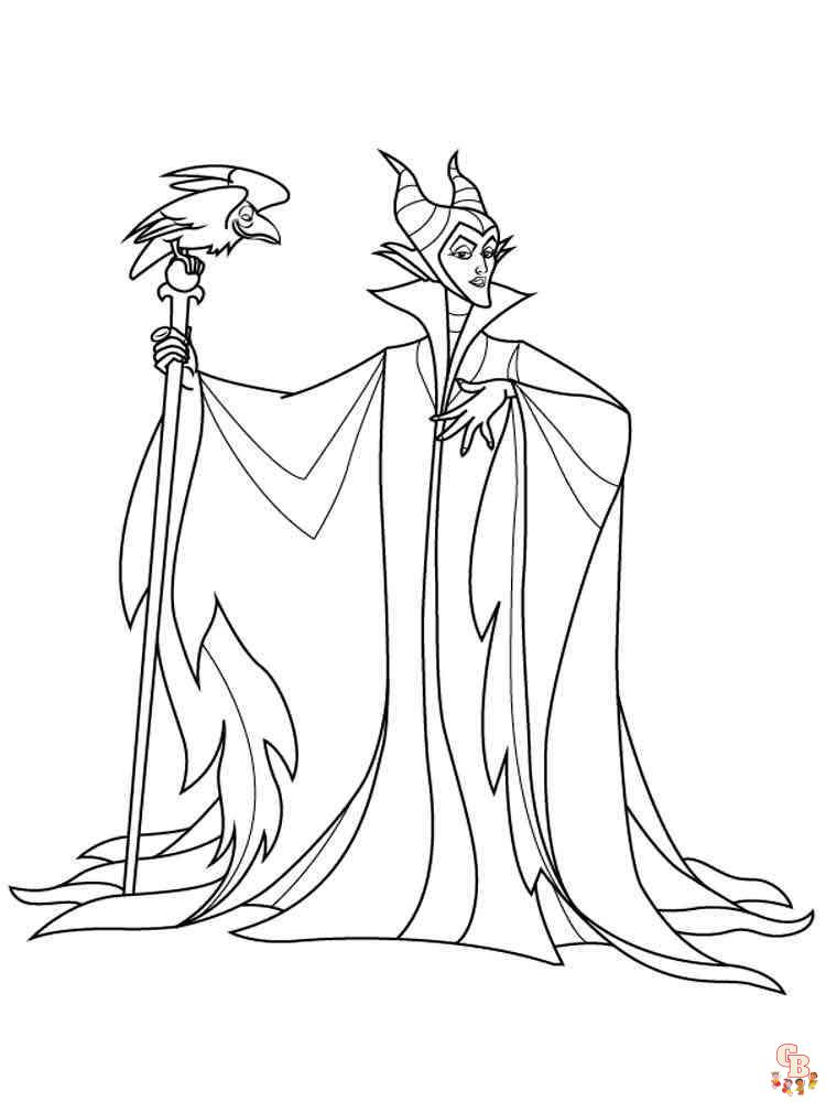 Maleficent coloring pages