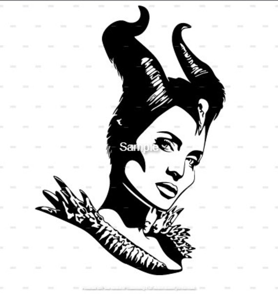 Angelina maleficent inspired svg cutting file digital download