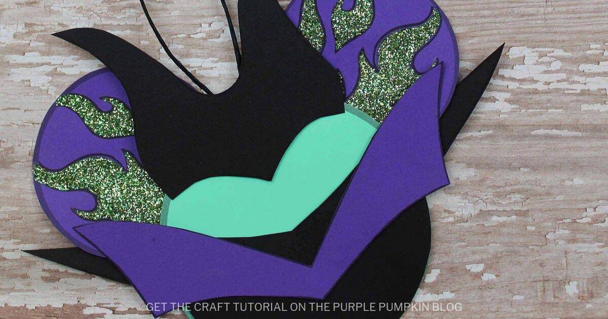 Handmade maleficent ornament disney paper craft