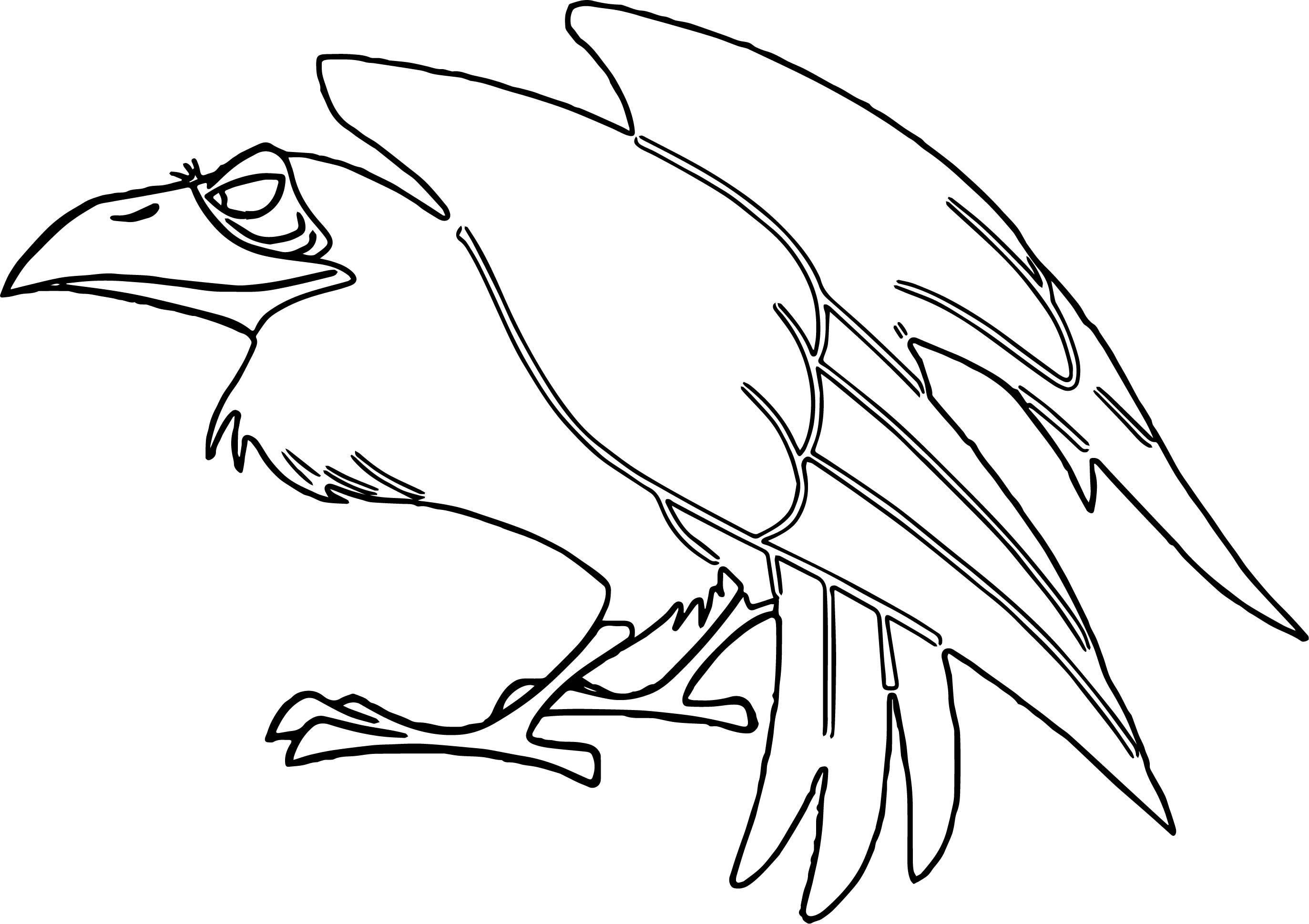 Awesome crow cartoon aurora maleficent coloring page coloring pages maleficent stencil maker