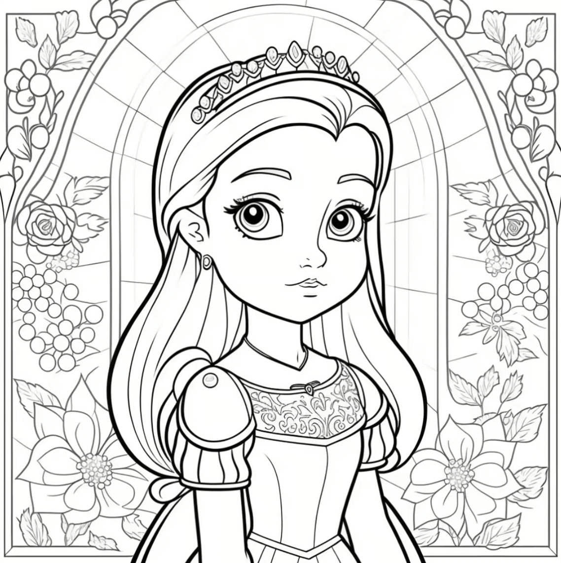 Prinzessin ausmalbild by mal