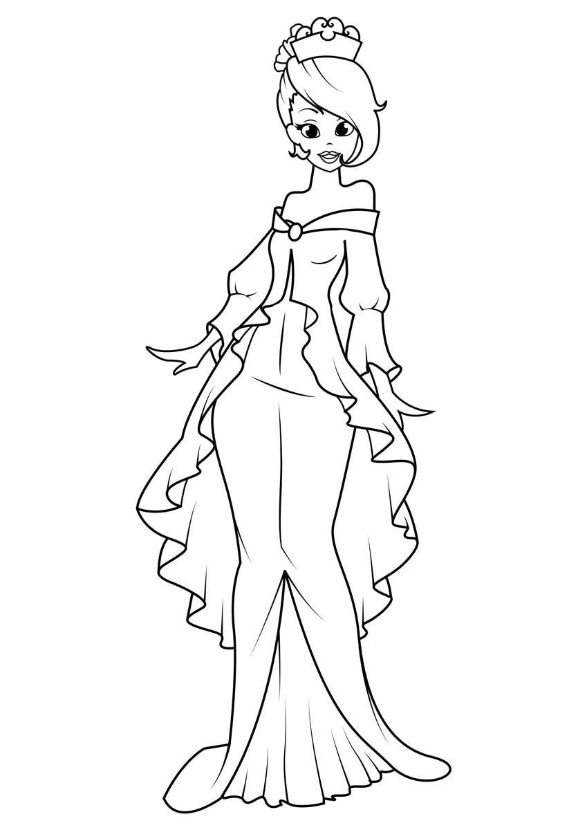 Malvorlage prinzessin