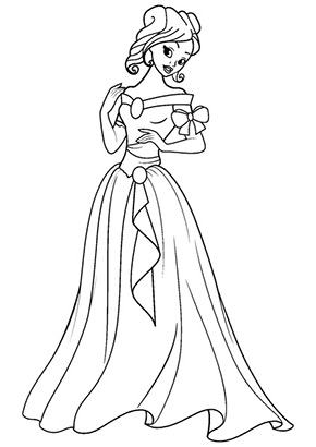 Ausmalbild prinzessin elena gratis ausdrucken