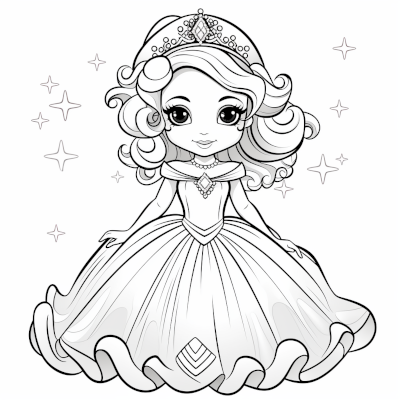 Malvorlagen prinzessin