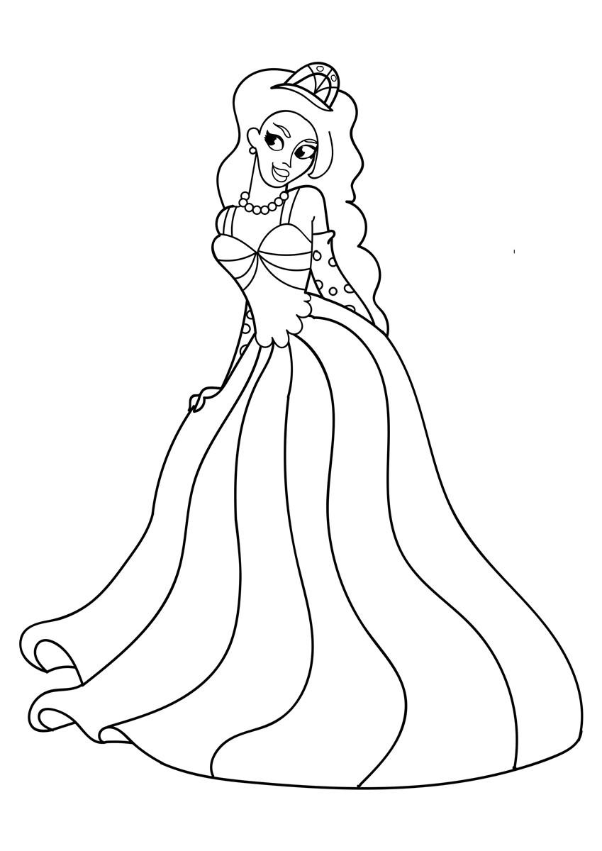 Malvorlage prinzessin