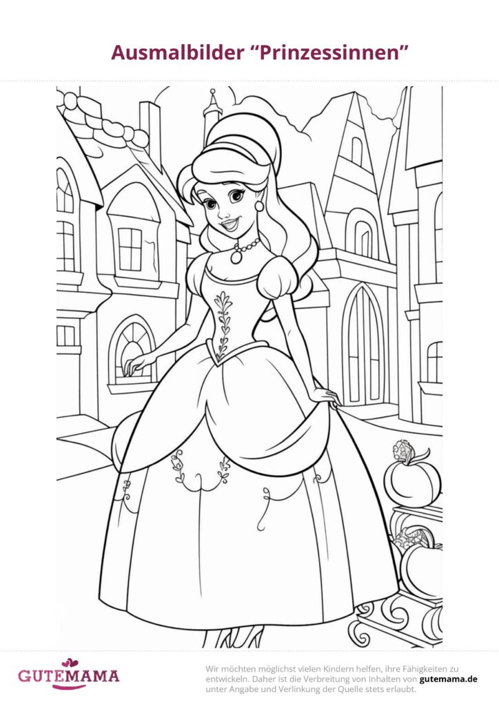 Ausmalbild prinzessin