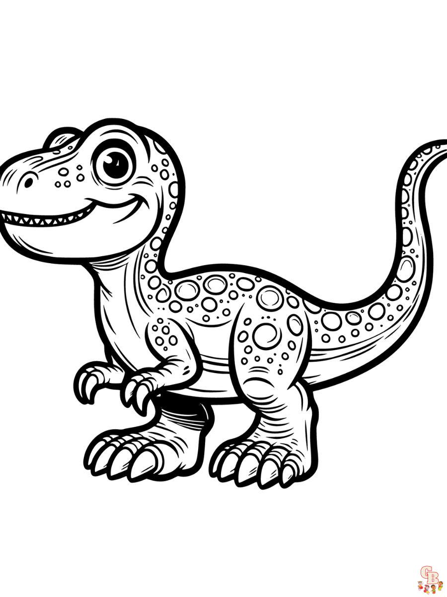 Explore the prehistoric world with free dinosaur coloring pages