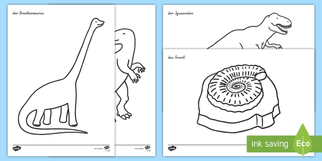 Dinosaurier ausmalbilder teaer made