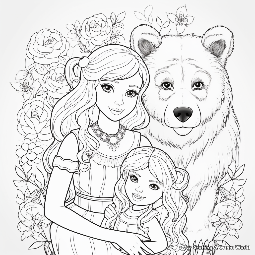 Mama bear coloring pages