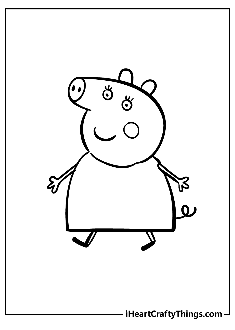 Peppa pig coloring pages free printables
