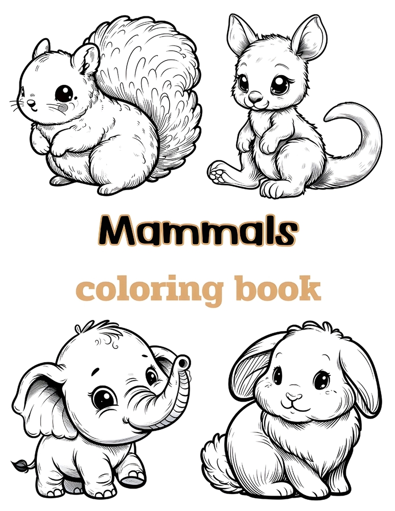 Mammals coloring book book by beccanica k