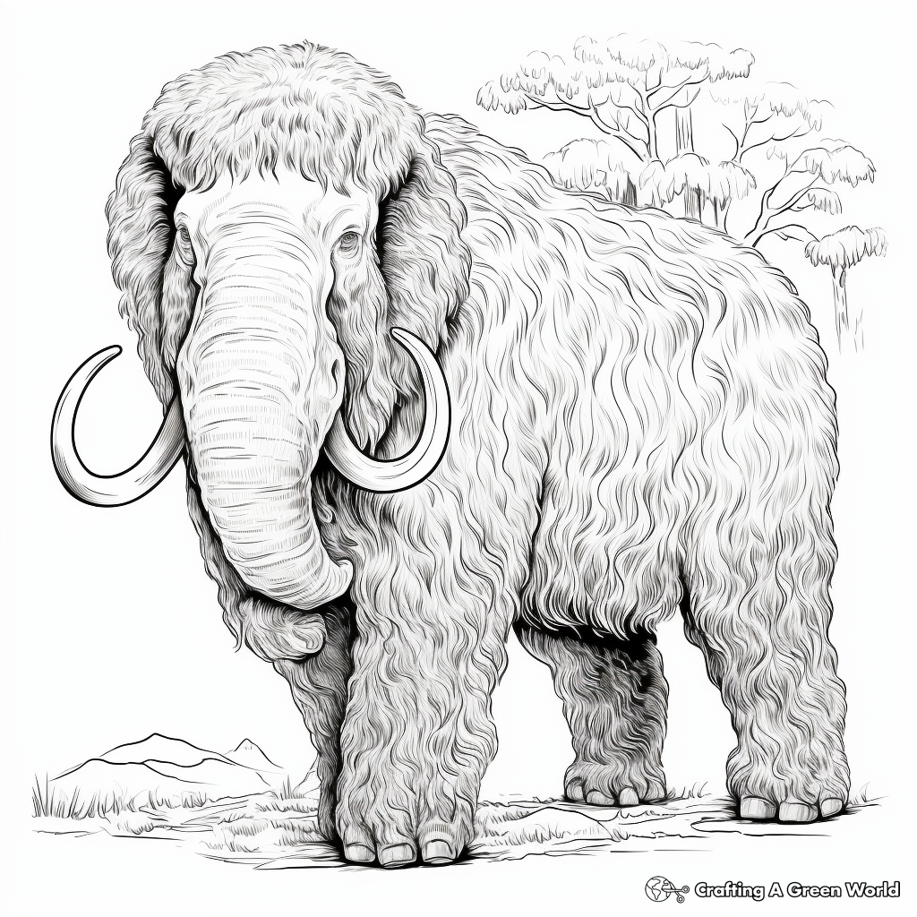 Mammoth coloring pages