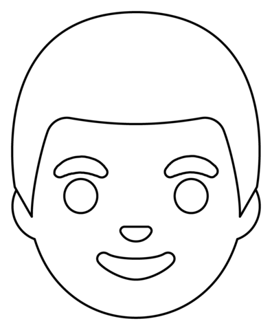 Man emoji coloring page free printable coloring pages