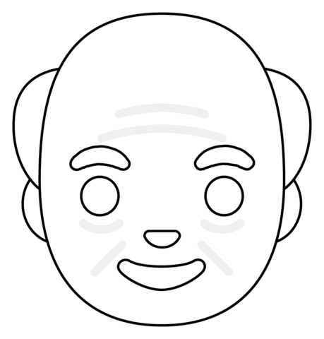 Old man emoji coloring page free printable coloring pages