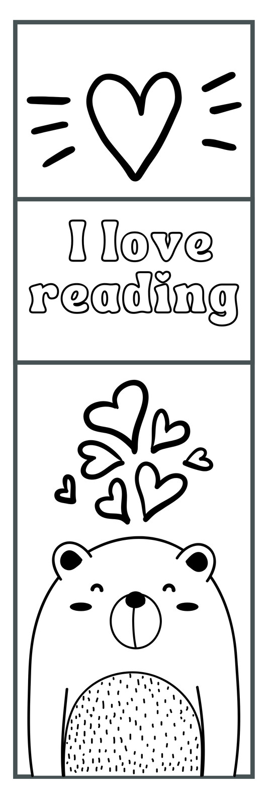 Free printable black and white bookmark templates