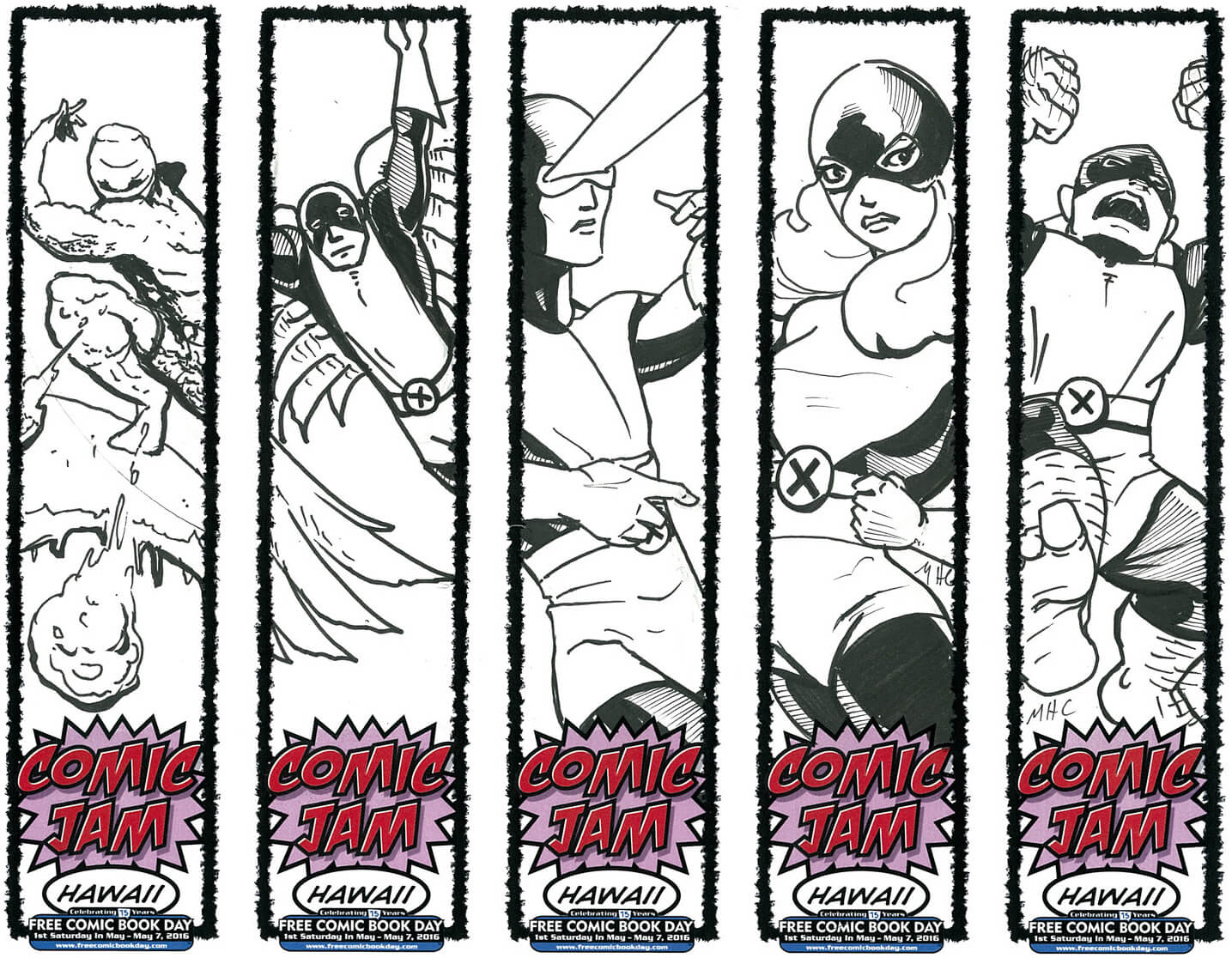 Bookmarks with x
