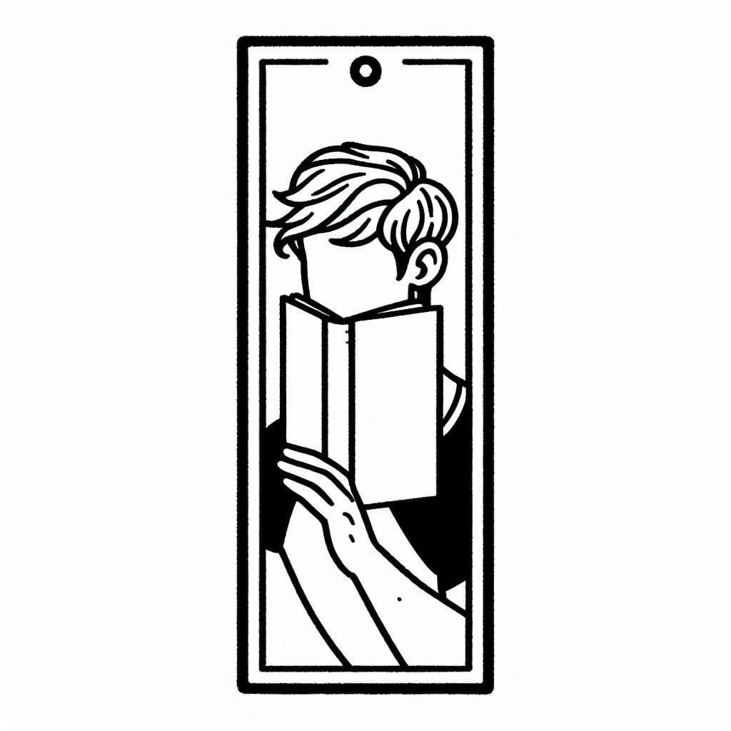 A bookmark coloring page