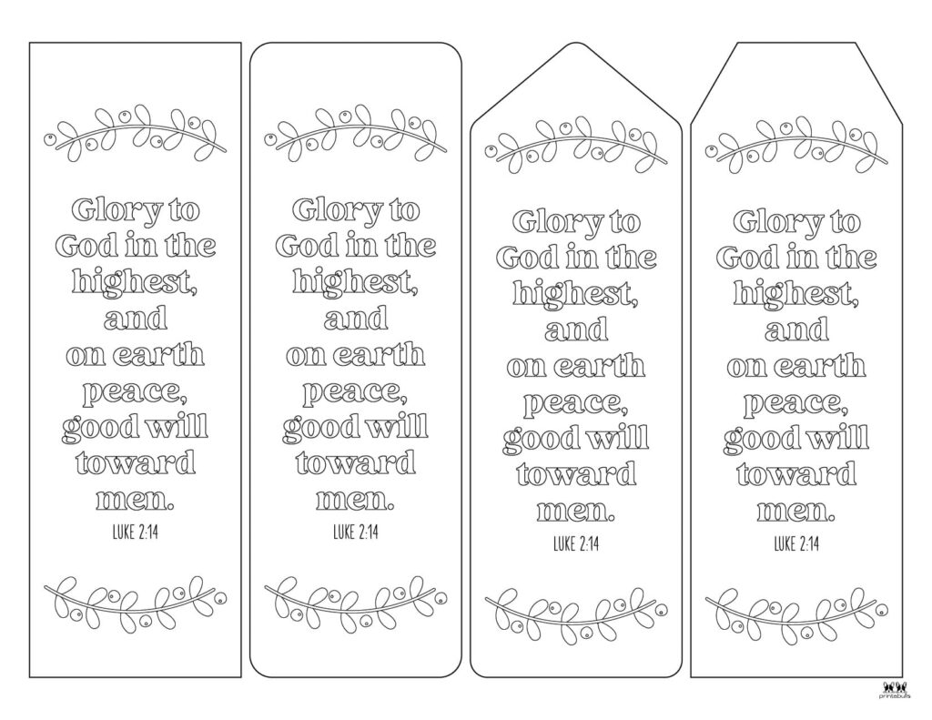 Christmas bookmarks