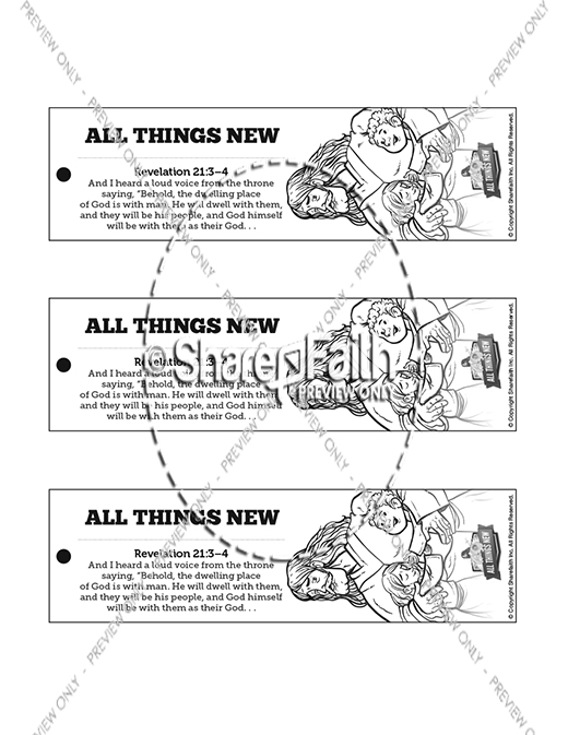 Revelation all things new bible bookmarks clover media