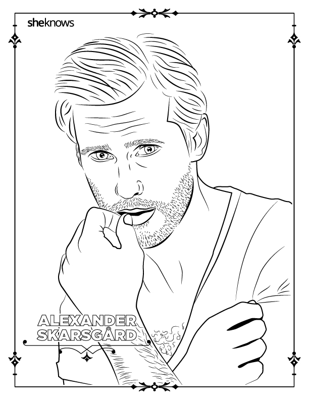 Adult coloring book pages of hollywoods hottest men and theyre printable â