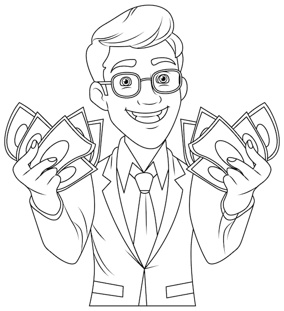 Man coloring page art images