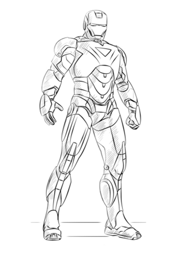 Coloring pages iron man coloring sheet