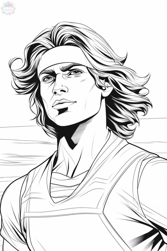 Man coloring pages