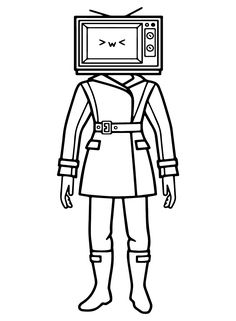 Tv man coloring pages ideas coloring pages man illustration color