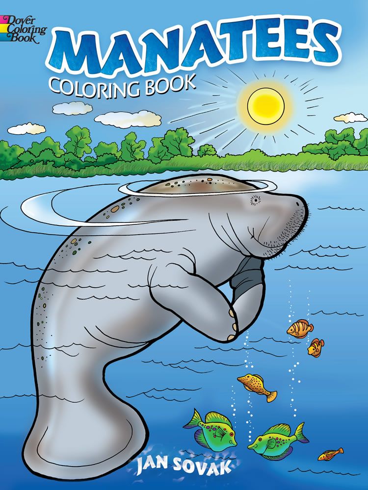 Manatees coloring book