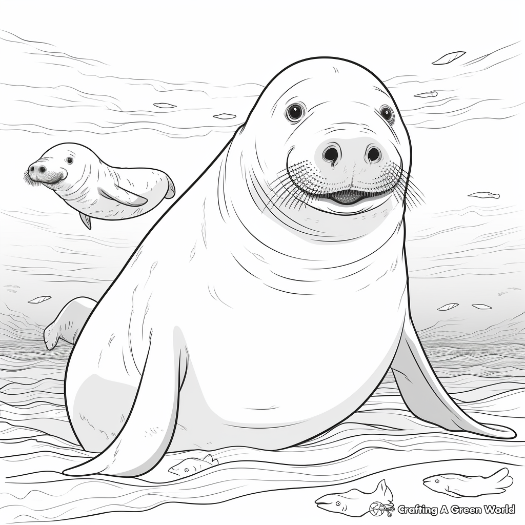 Realistic ocean coloring pages