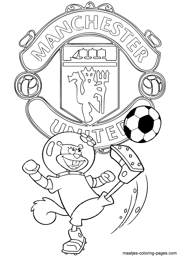 Sandy playing soccer in manchester united