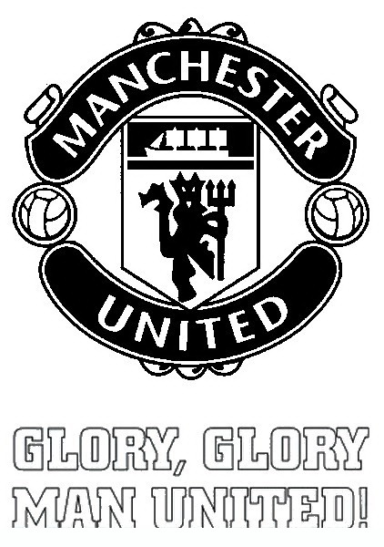 Footballbadgemanchesterunited teenagers coloring pages